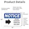 Signmission Enter Nursery Through Side Hallway Sign With Symbol, 14 in W x Rectangle, Vinyl Decal OS-2PACK-NS-D-1014-L-12076 - alternate 3